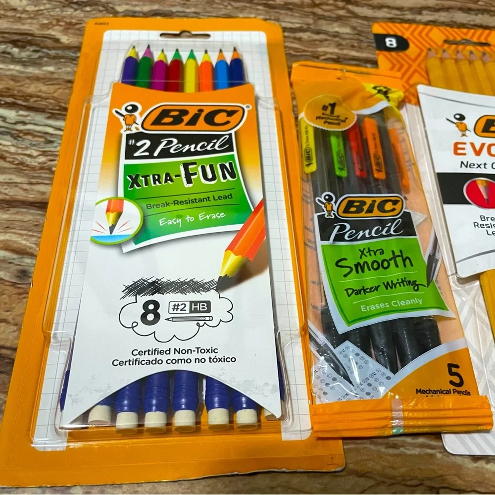 BiC Pencils Back to School Supplies Pre-Sharpened/Mechanical Pencils Bundle